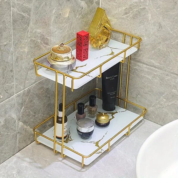 Iron Art Nordic Style Bathroom Rack Lipstick Perfume Cosmetic.