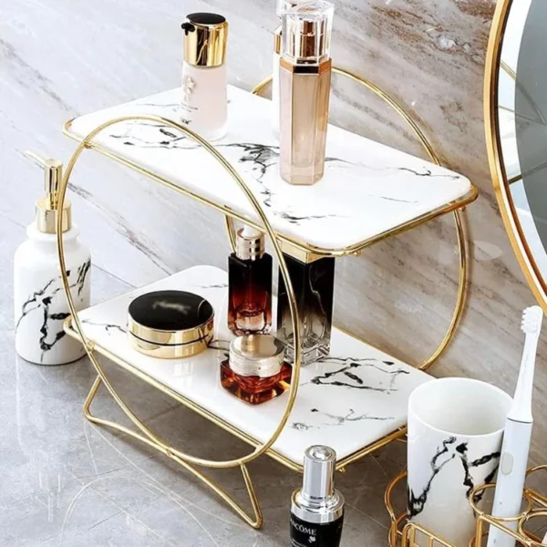 2-Tier Cosmetics Organizer Stand For Bathroom and Dressing Table.