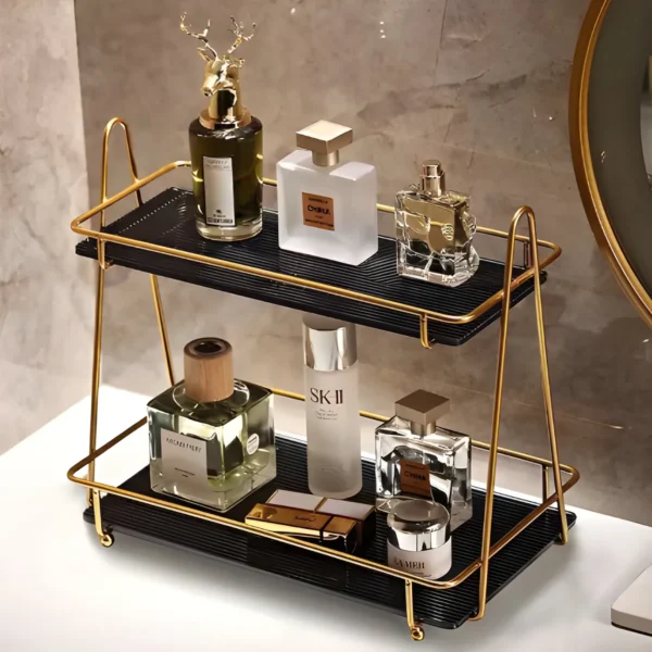 European Design Free Standing Shelf 2Tier Mackeup Organizer.
