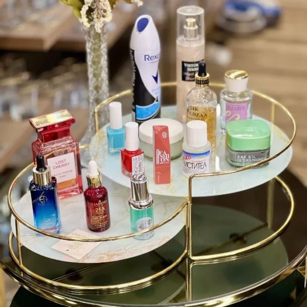 2 pieces Mackeup Organizer Trays, for cosmatics jewelry and perfume.