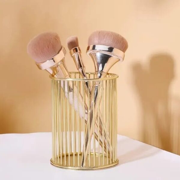 Makeup Stand Pen Brush Holder Metal Cosmetic Organizer