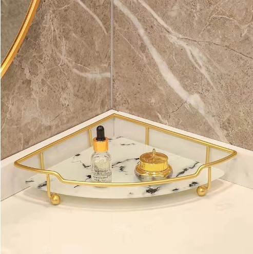 Cosmetic Display Stand Wall Corner Triangle Storage Shelf