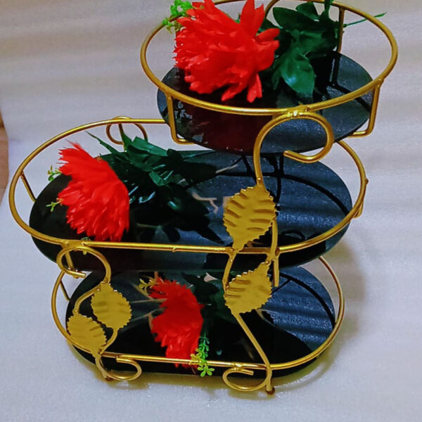 Special Premium Design Free Standing Shelf 3 Tier Makeup Organizer.