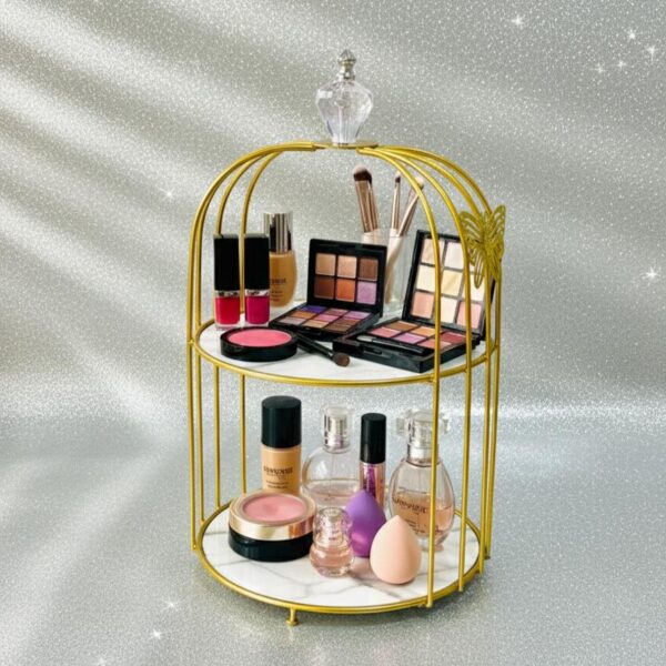 Butterfly 2 Layers Cage Vanity Organizer